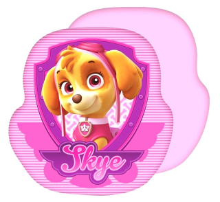 AYMAX Polštářek TLAPKOVÁ PATROLA růžový tvarovaný