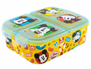 STORLINE Multi box na svačinu MICKEY žlutý 19,5 x 16,5 x 6,7