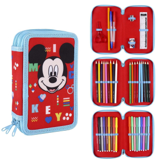CERDA Penál MICKEY třípatrový s výbavou