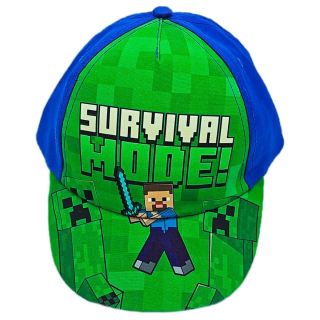 FASHION UK Kšiltovka MINECRAFT Boom modrá, vel. 54