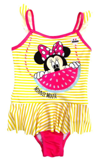 EPLUSM Plavky MINNIE jednodílné žluté, vel. 104/110