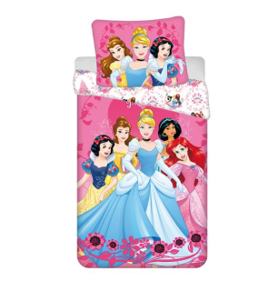 JERRY FABRICS Povlečení Princezny Heart  Bavlna, 140/200, 70/90 cm