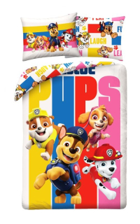 HALANTEX Povlečení Paw Patrol Pups, 140/200, 70/90 cm