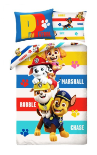 HALANTEX Povlečení Paw Patrol Stripe, 140/200, 70/90 cm