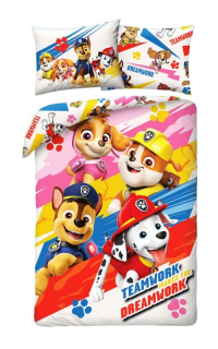 HALANTEX Povlečení Paw Patrol Work Bavlna, 140/200, 70/90 cm