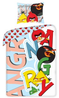 HALANTEX Povlečení Angry Birds písmena 140/200