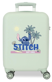 JOUMMABAGS Cestovní kufr Lilo and Stitch Just Chill ABS plast skořepinový se zámkem 50 cm