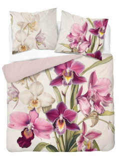 DETEXPOL Francouzské povlečení 3D Orchidej micro Polyester - mikrovlákno, 220/200, 2x70/80 cm