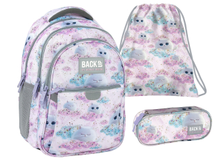 Zvýhodněný školní set BackUP Dreamy 3v1 – batoh 26 l, penál a vak