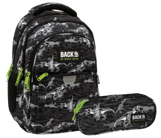 Zvýhodněný školní set BackUP T-Rex 2v1 – batoh 24 l a penál