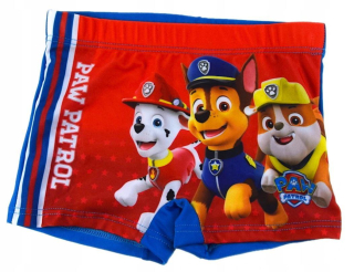 EPLUSM Plavky TLAPKOVÁ PATROLA boxerky červeno-modré, vel. 92/98