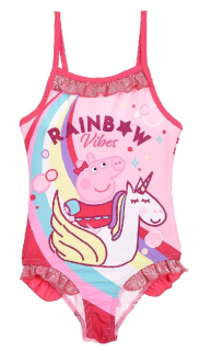 SUN CITY Plavky PEPPA PIG Rainbow jednodílné, vel. 98