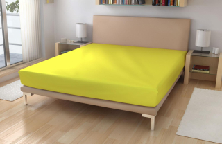 Froté prostěradlo EXKLUSIVE Citronová 180/200