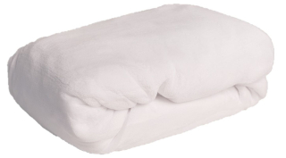 JERRY FABRICS Prostěradlo mikroplyš MICRODREAM bílá Polyester, 90/200 cm