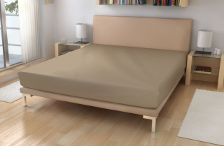 Polášek Prostěradlo Microplyš MICRODREAM EXKLUSIVE Béžová  Polyester, 90/200 cm