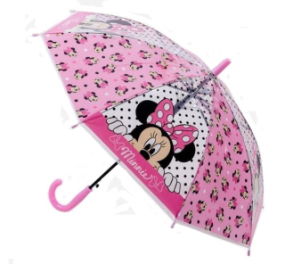 EPLUSM Deštník MINNIE průhledný vystřelovací