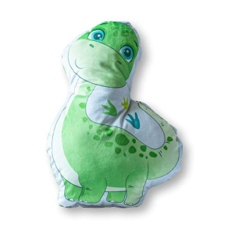 DETEXPOL Tvarovaný polštářek Dino mikroplyšový 34x24 cm
