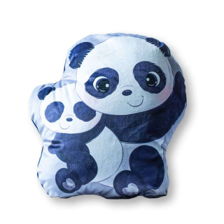 DETEXPOL Tvarovaný polštářek Panda mikroplyšový 35x30 cm