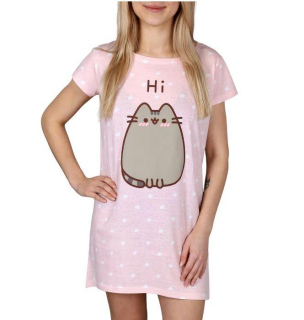 EPLUSM Noční košilka PUSHEEN růžová, vel. XS