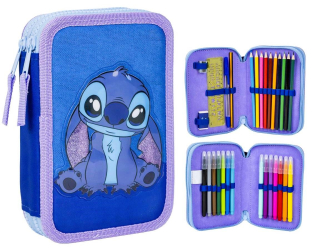 CERDA Penál LILO A STITCH dvoupatrový s výbavou 