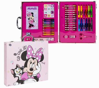 CERDA Kreativní sada MINNIE v dřevěném kufříku 42 dílů