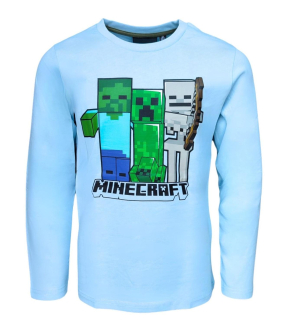 OFICIÁLNÍ LICENCE Triko MINECRAFT sv. modré, vel. 140