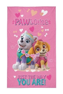 DETEXPOL Ručník malý Paw Patrol srdíčka  Bavlna - Froté, 50/30 cm