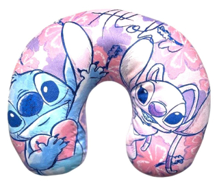 AYMAX Polštářek cestovní podkova LILO A STITCH růžový