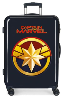 JOUMMABAGS Cestovní kufr Captain Marvel se zámkem 68 x 48 x 26