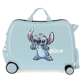 JOUMMABAGS Dětský kufřík odrážedlo na kolečkách Lilo and Stitch Face MAXI 50 x 38 x 20