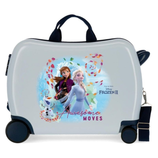 JOUMMABAGS Dětský kufřík odrážedlo na kolečkách Ledové Království Awesome MAXI 50 x 38 x 20