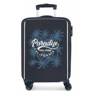JOUMMABAGS Cestovní kufr Roll Road Palm skořepinový se zámkem 55 x 38 x 20