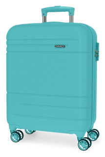 JOUMMABAGS Cestovní kufr ABS MOVOM Galaxy Tyrkys  ABS plast se zámkem, 55 cm