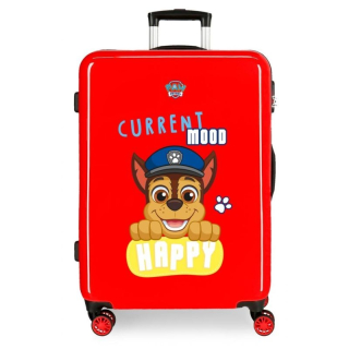 JOUMMABAGS Cestovní kufr ABS Paw Patrol Playful red ABS plast skořepinový se zámkem, 68 cm