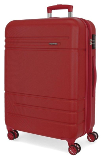 JOUMMABAGS Cestovní kufr ABS MOVOM Galaxy Bordo ABS plast skořepinový se zámkem, 78 cm