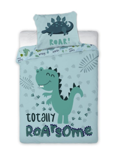 FARO Povlečení do postýlky Dino Roar  Bavlna, 100/135, 40/60 cm