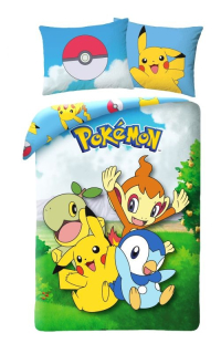 HALANTEX Povlečení Pokémon zahrada, 140/200, 70/90 cm