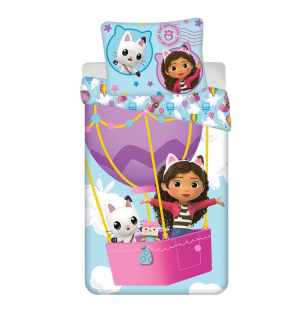 JERRY FABRICS Povlečení Gábinin kouzelný domek Balloon  Bavlna, 140/200, 70/90 cm