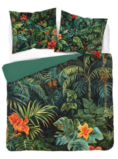 DETEXPOL Francouzské povlečení 3D Tropická zahrada micro Polyester - mikrovlákno, 220/200, 2x70/80 cm