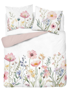 DETEXPOL Francouzské povlečení 3D Květinová louka micro Polyester - mikrovlákno, 220/200, 2x70/80 cm