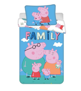 JERRY FABRICS Povlečení do postýlky Peppa PEP215 baby Bavlna, 100/135, 40/60 cm