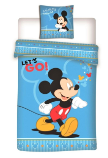 OFICIÁLNÍ LICENCE Povlečení MICKEY MOUSE, 140 x 200 cm, 63 x 63