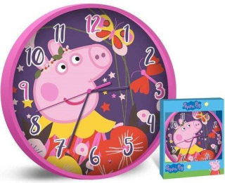 EUROSWAN Hodiny nástěnné PEPPA PIG růžové 25cm