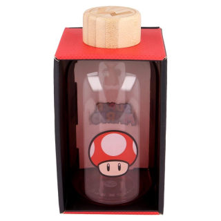 SKLENĚNÁ LÁHEV NA PITÍ SUPER MARIO, uni