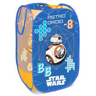 SEVEN Úložný koš na hračky STAR WARS síťovaný modrý