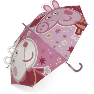 ARDITEX Deštník PEPPA PIG 3D manuální růžový