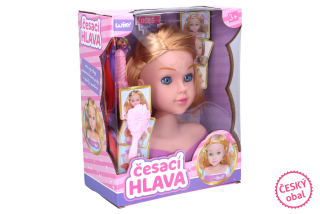 WIKI Česací hlava s příslušenstvím 22 cm - Český obal