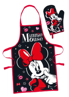 EUROSWAN Dámská zástěra MINNIE set s rukavicí