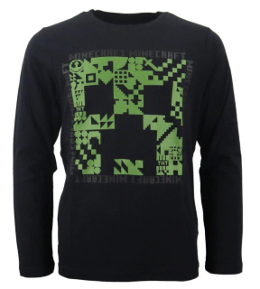 FASHION UK Triko / tričko MINECRAFT černé, vel. 152