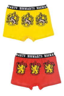 SUN CITY Boxerky HARRY POTTER 2pack žluté a červené, vel. 116/128